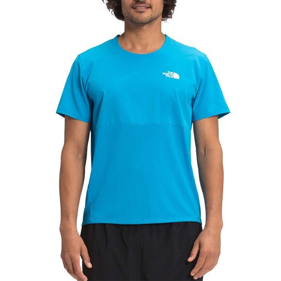The North Face Other - THE NORTH FACE Mens Medium True Run Short Sleeve Panel Running Shirt Blue 2021